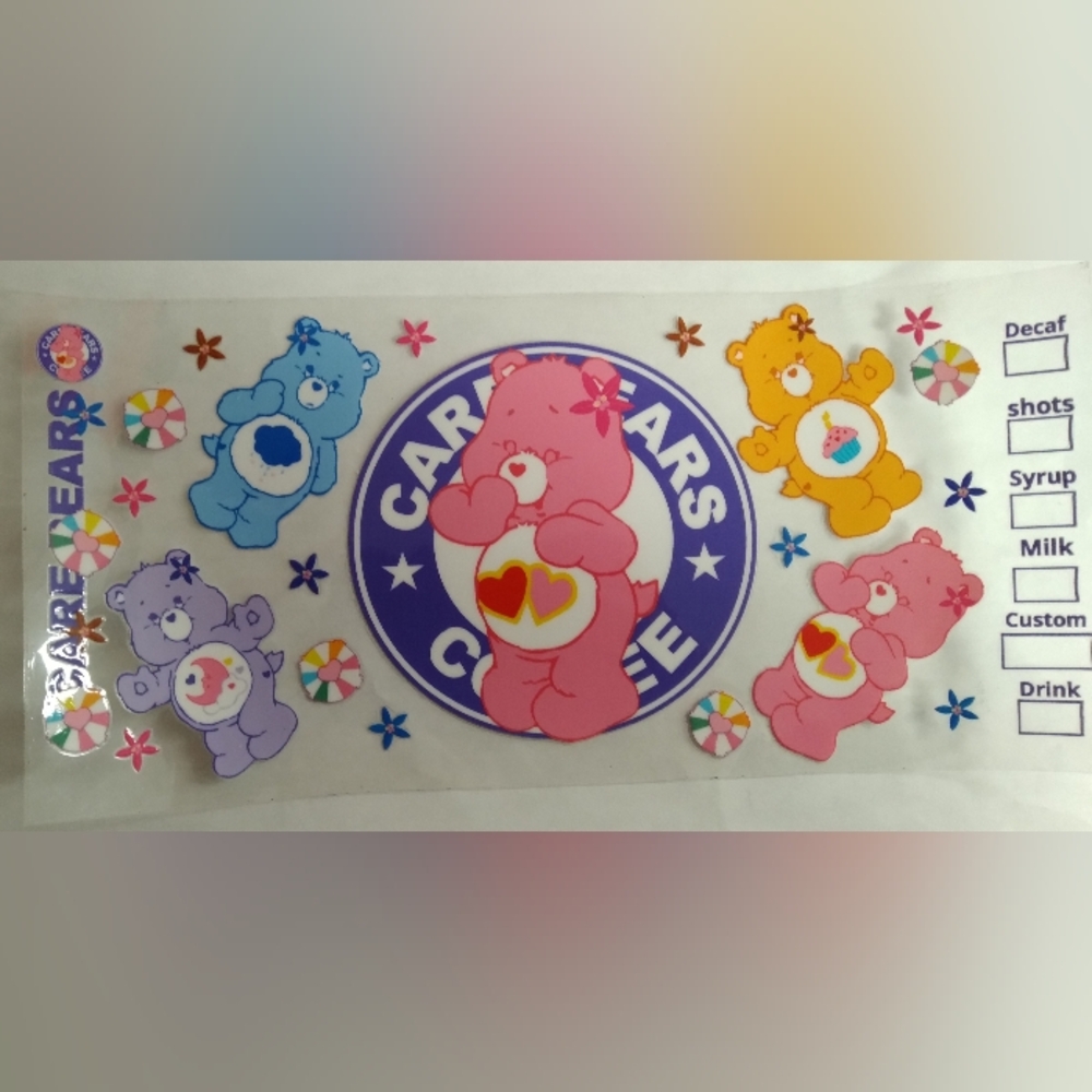 Care Bears Tumbler Decal
